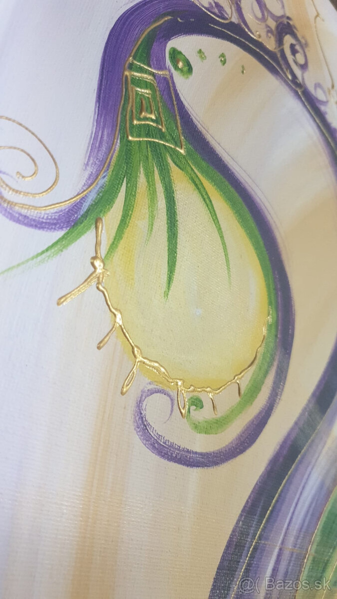 luxusný obraz s krištálom , autor Janka Roselli - 7