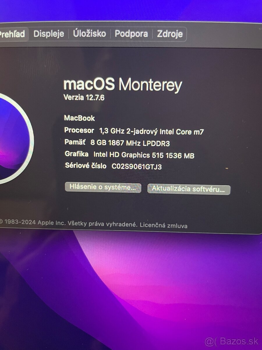 MacBook 12inch 2016 / 8GB/256GB TOP stav - 7