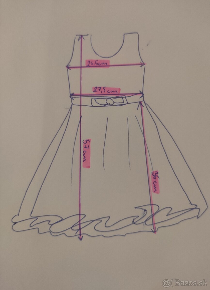 Slávnostné šaty pre družičku, veľkost. 92/98 - 7