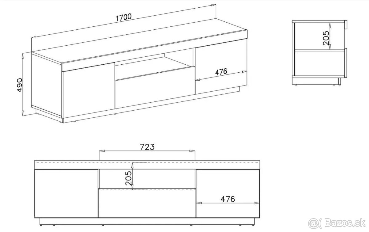 Predám TV stolík (skrinku) - 7