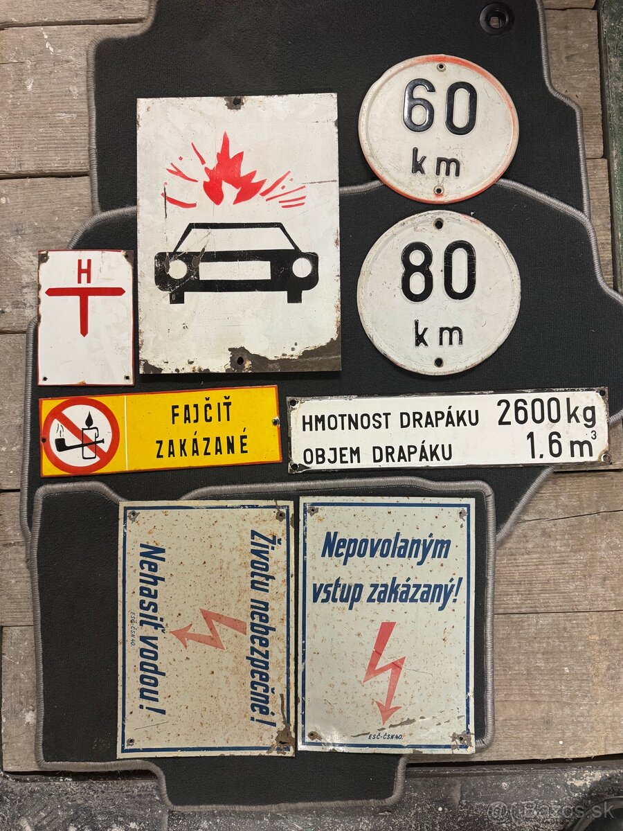 Plechové tabule, smaltovné tabule - 7