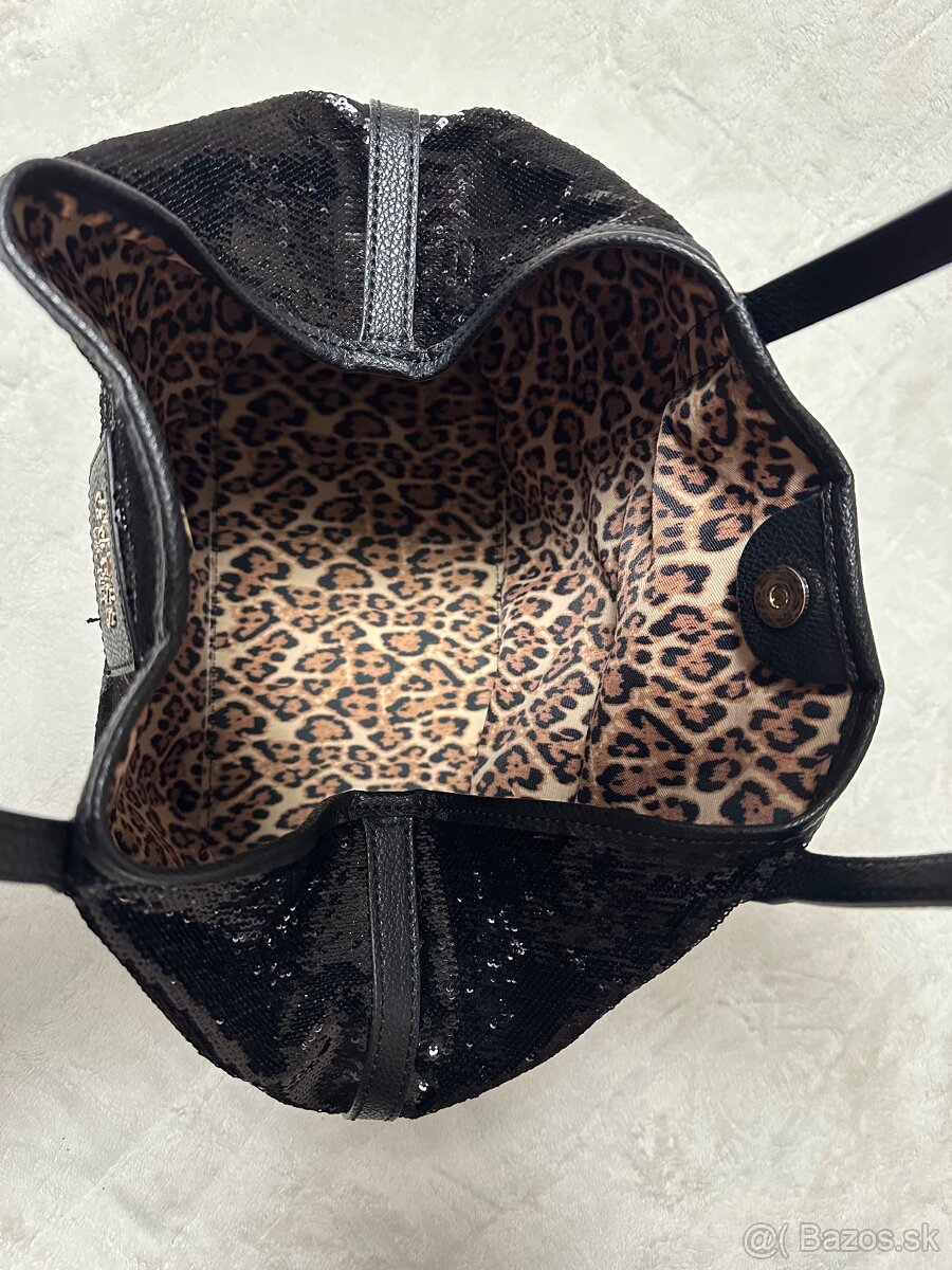 Krásna glitrová kabelka 2v1 zn. GUESS originál - 7