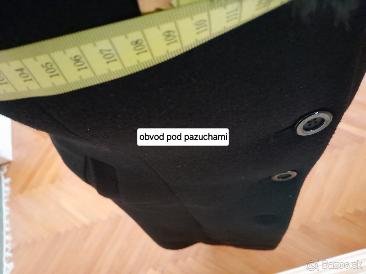 Dámsky čierny kabát - 7