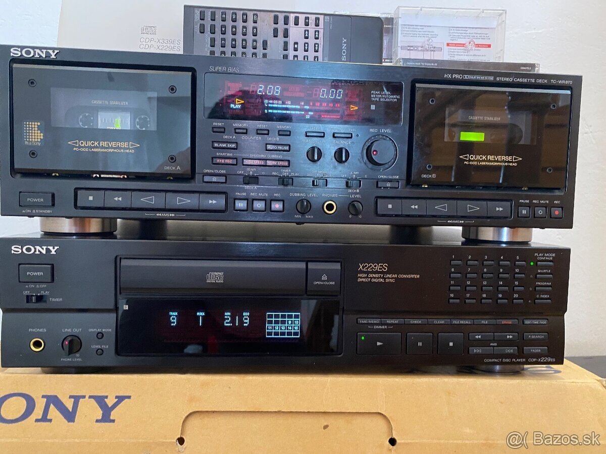 Predam 2 -kazetak a compact disc SONY - 7