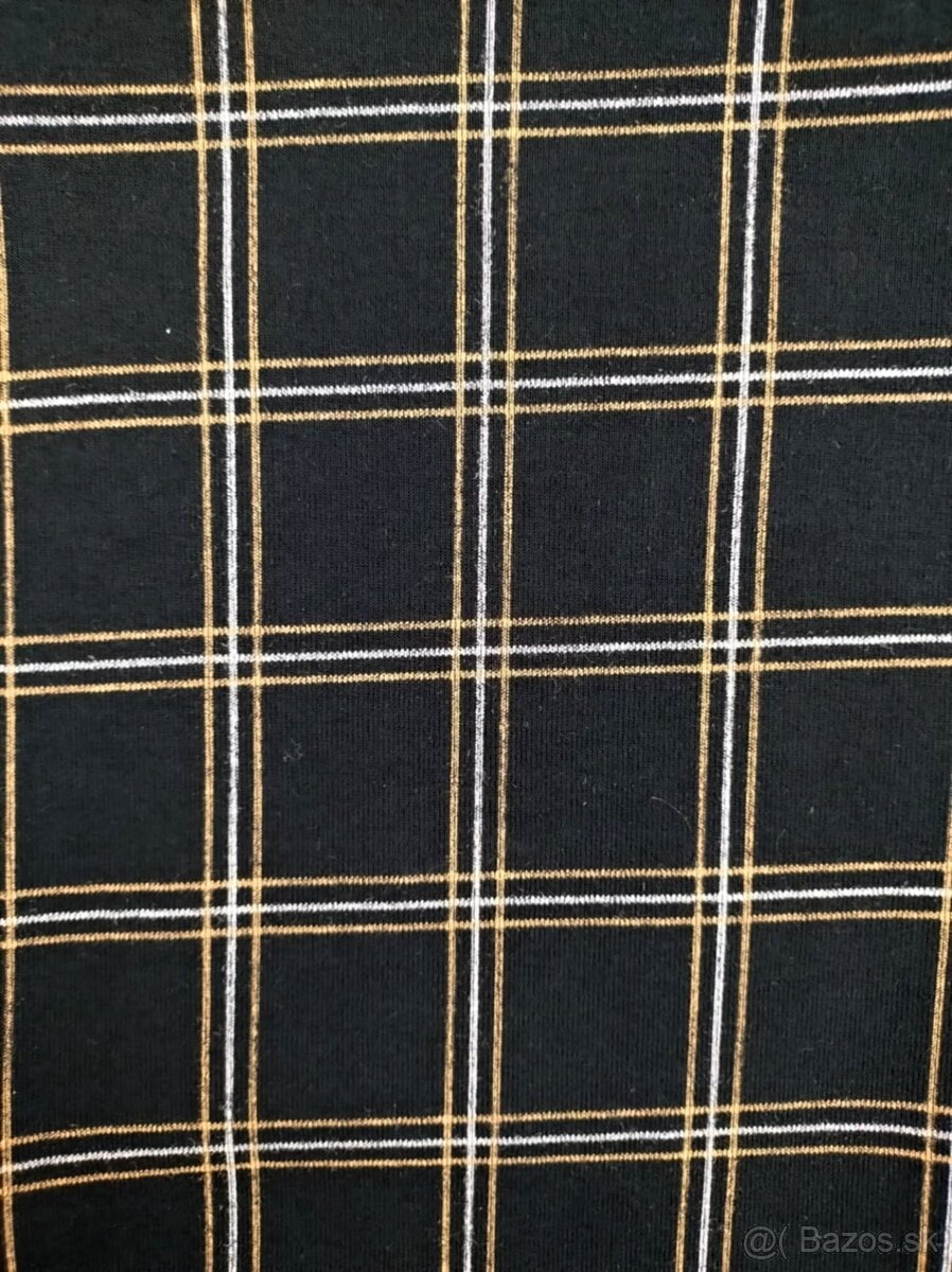 Dámsky čierny top/tričko s krátkym rukávom a opaskom (Zara) - 7