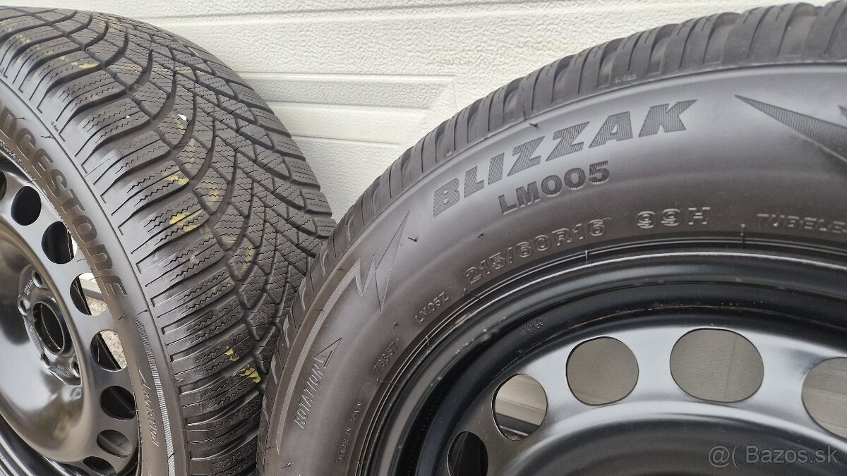 Zimné pneu 215/60 R16 99H 5x112, 6,5J ET 41 - 7