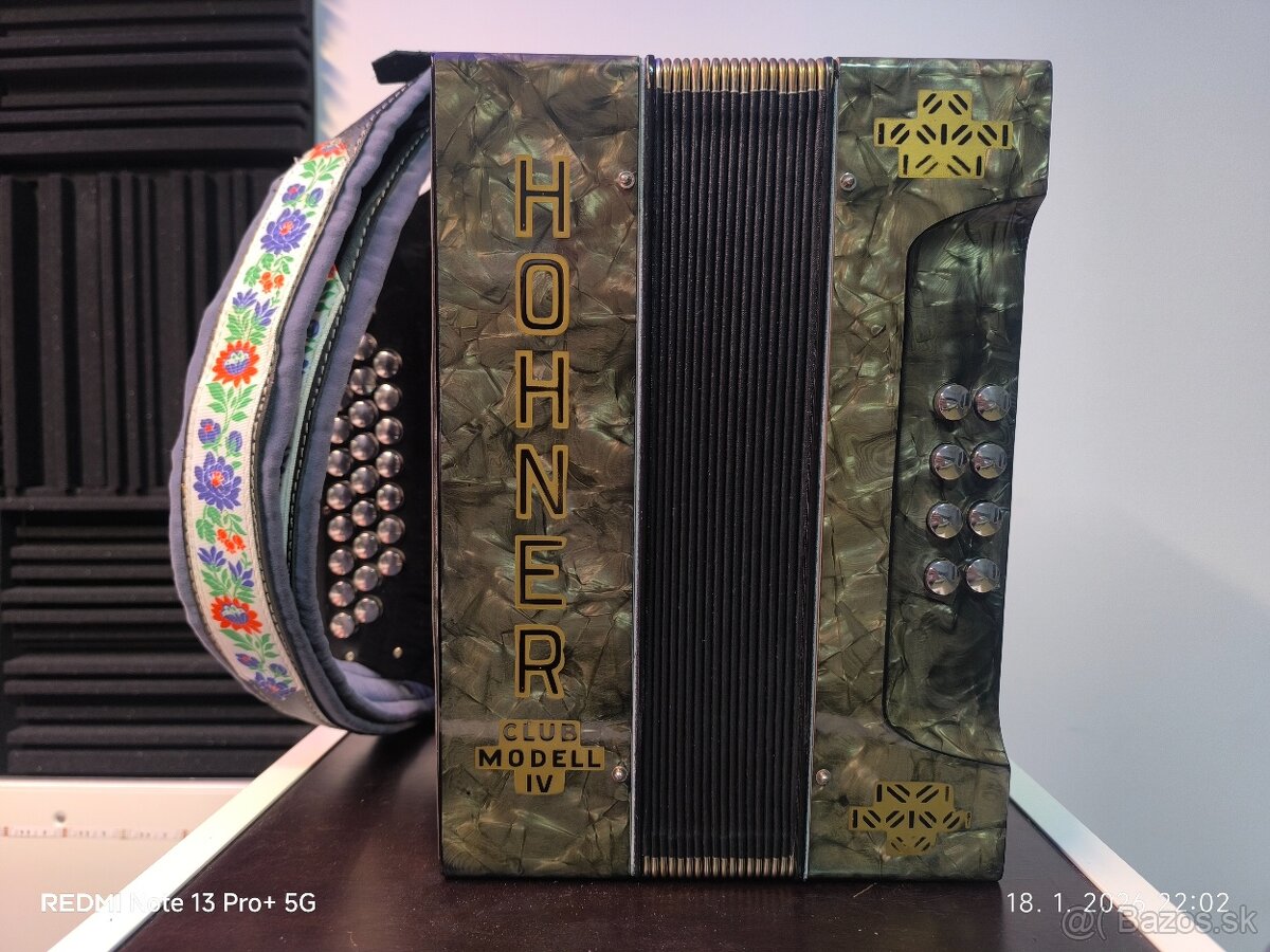 Predám heligonku HOHNER Club IV - 7