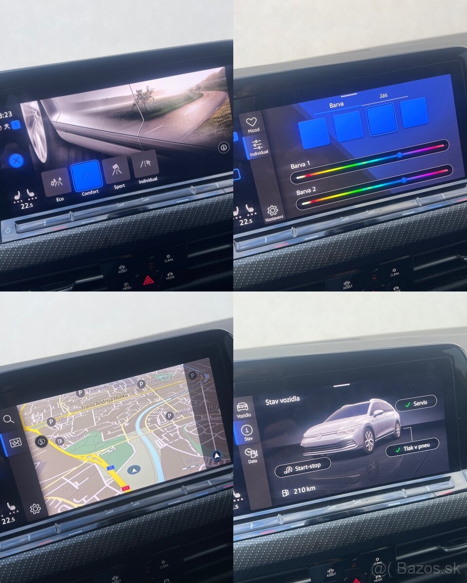 VW GOLF 8 3xR-LINE / VÝHREV VOLANT / AMBIENT / FULL LED - 7