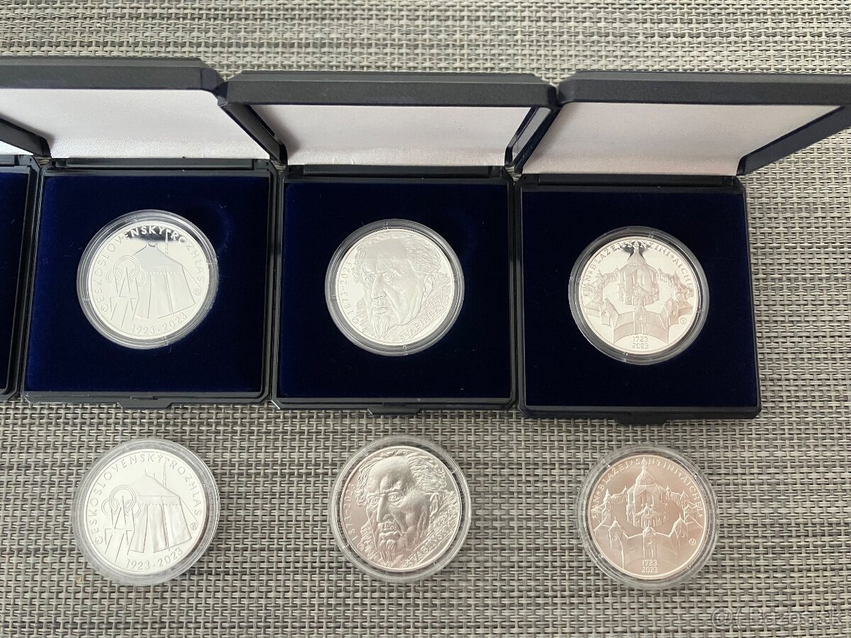 Strieborné pamätáme mince ČNB 2023 BK + PROOF - 7