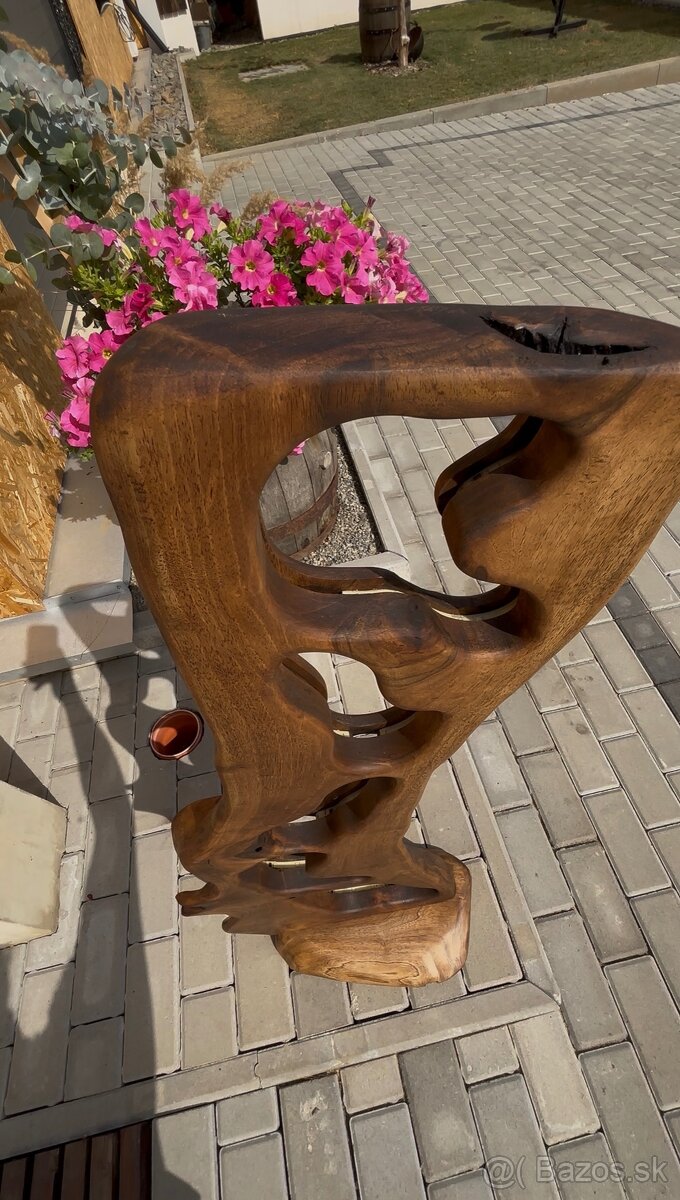 Drevená dizajnová lampa - 7