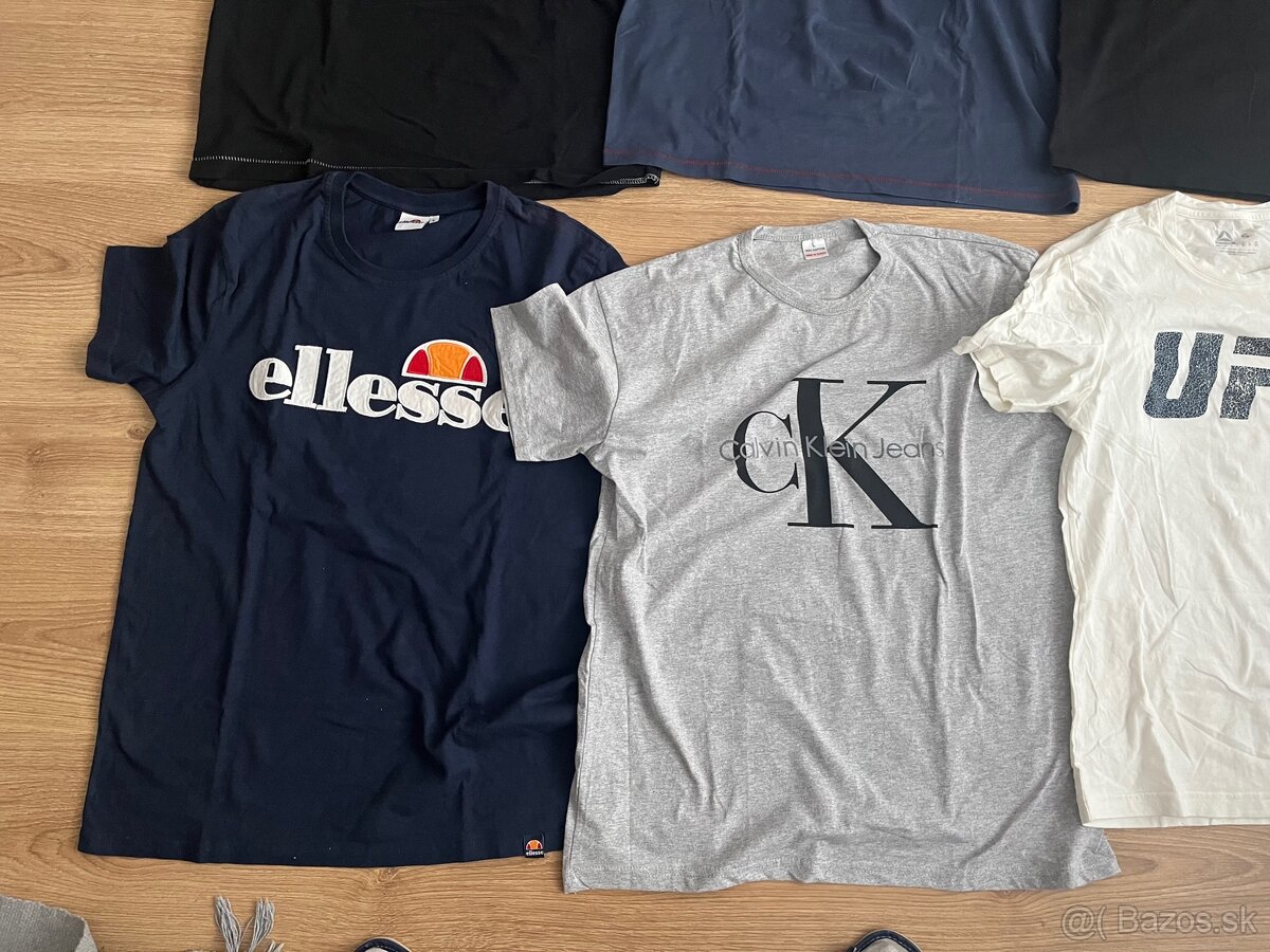Pánske tričká Alpha Industries, CK, Reebok, ellese - 7