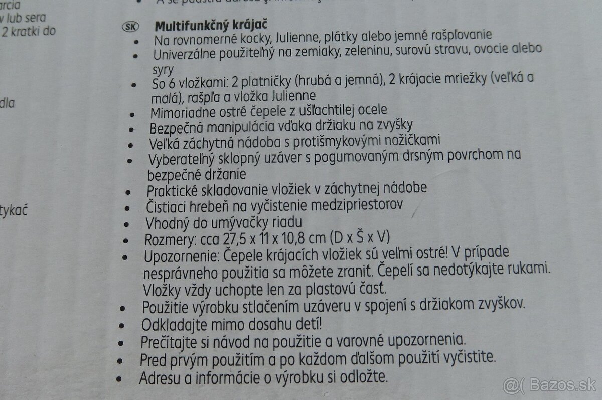 Multifunkčný krájač - 7