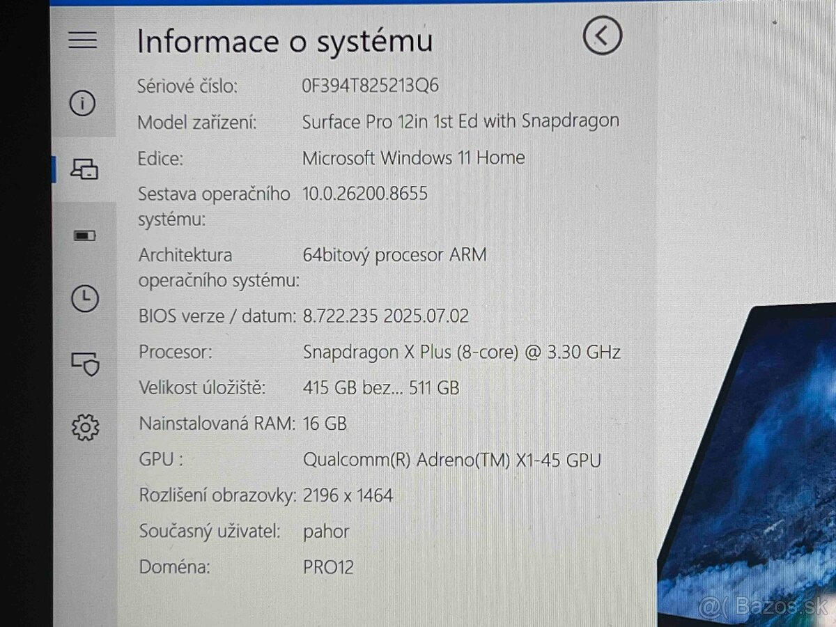 Microsoft Surface Pro 12" (Snapdragon X Plus) – 16GB, 512GB - 7