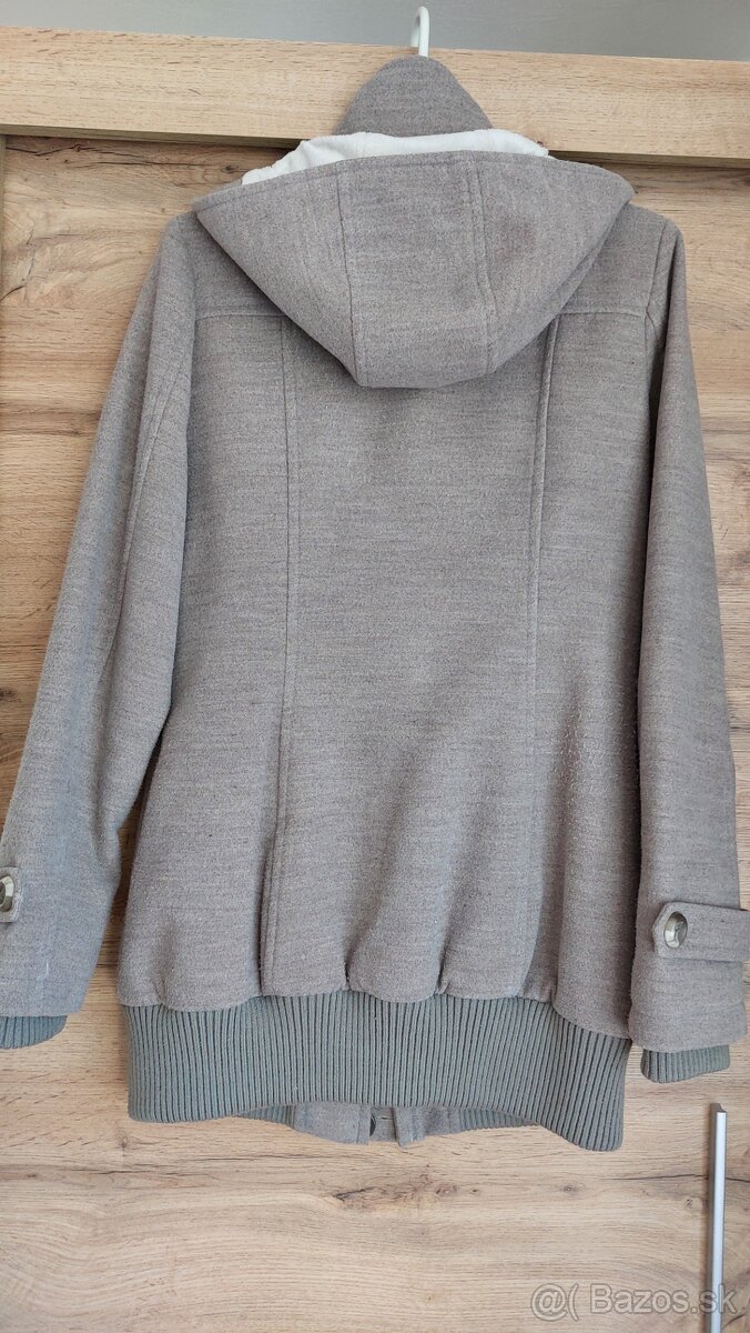 Prechodný kabát bežový dlhší - 7