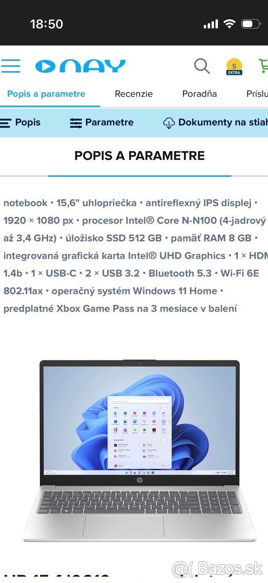 Notebook HP 15-fd0610nc - 7