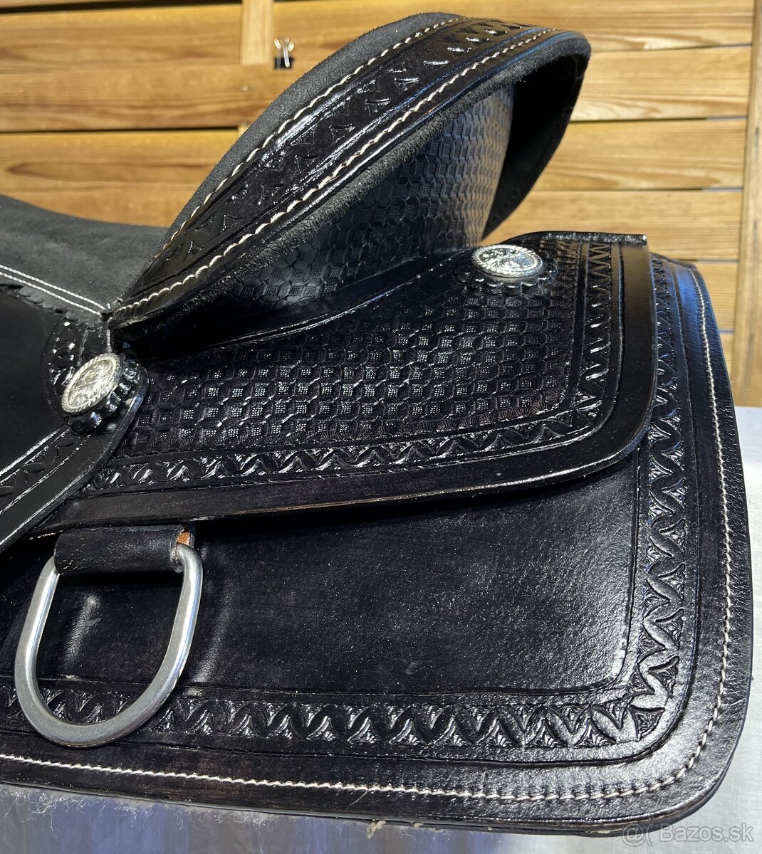 Westernový sedlový komplet 9) černý - 7