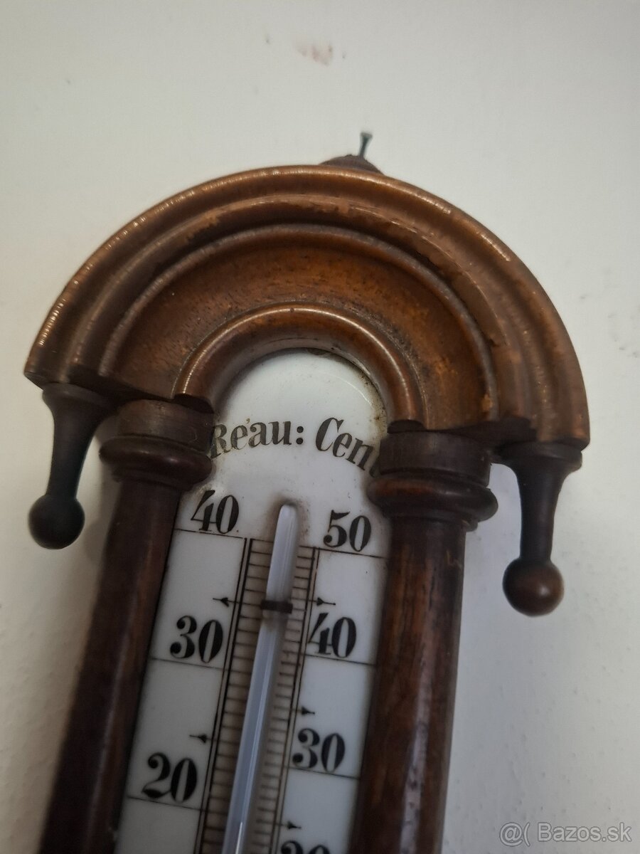 Predám starožitný barometer s teplomerom r.1900 - 7