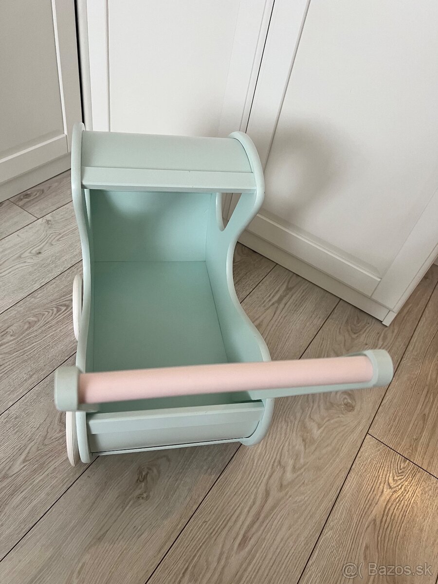 Predám drevený detský kočík - 7