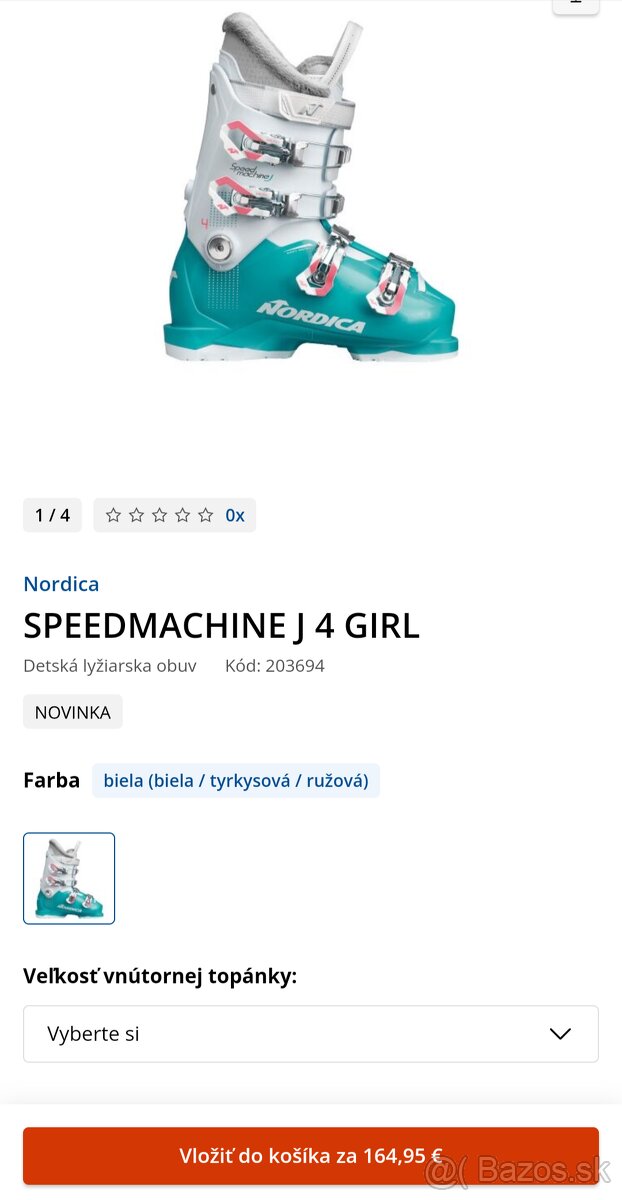 Krasne dievcenske lyziarky NORDICA vel. 35/36 - 7