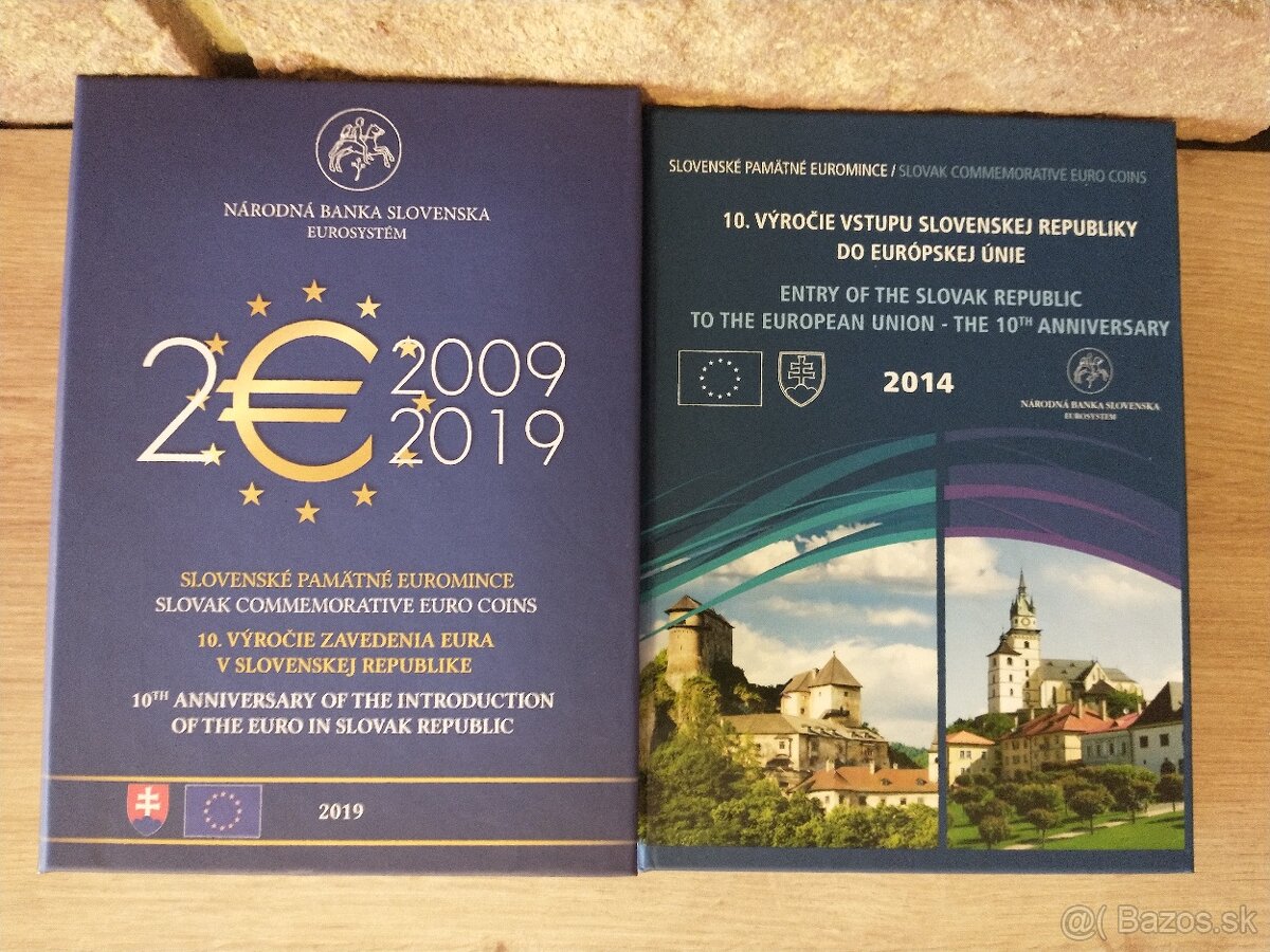 pamätné mince, coincards, mincové kartičky, sady mincí SK - 7