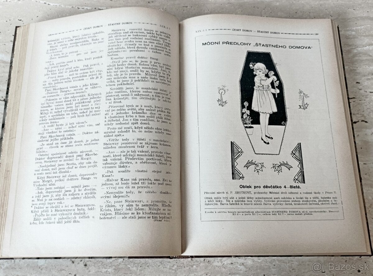 Časopisy Šťastný domov, svázaný ročník 1924, krásný stav - 7