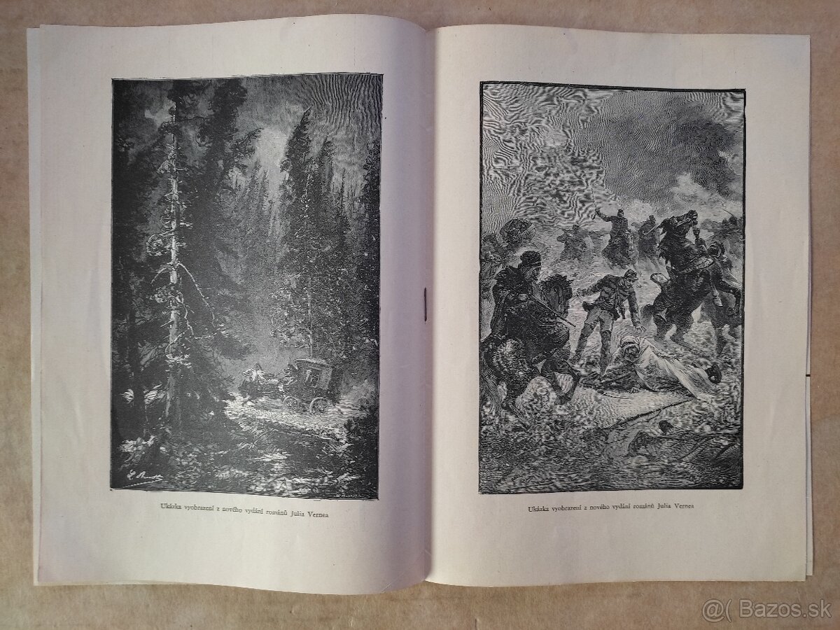 Knihy Jules Verne, katalógy, lexikóny, reklamné letáky...1. - 7