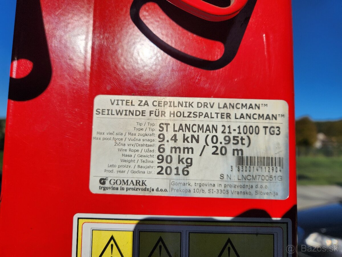 Predám štiepačku na drevo LANCMAN STI 21 - 7