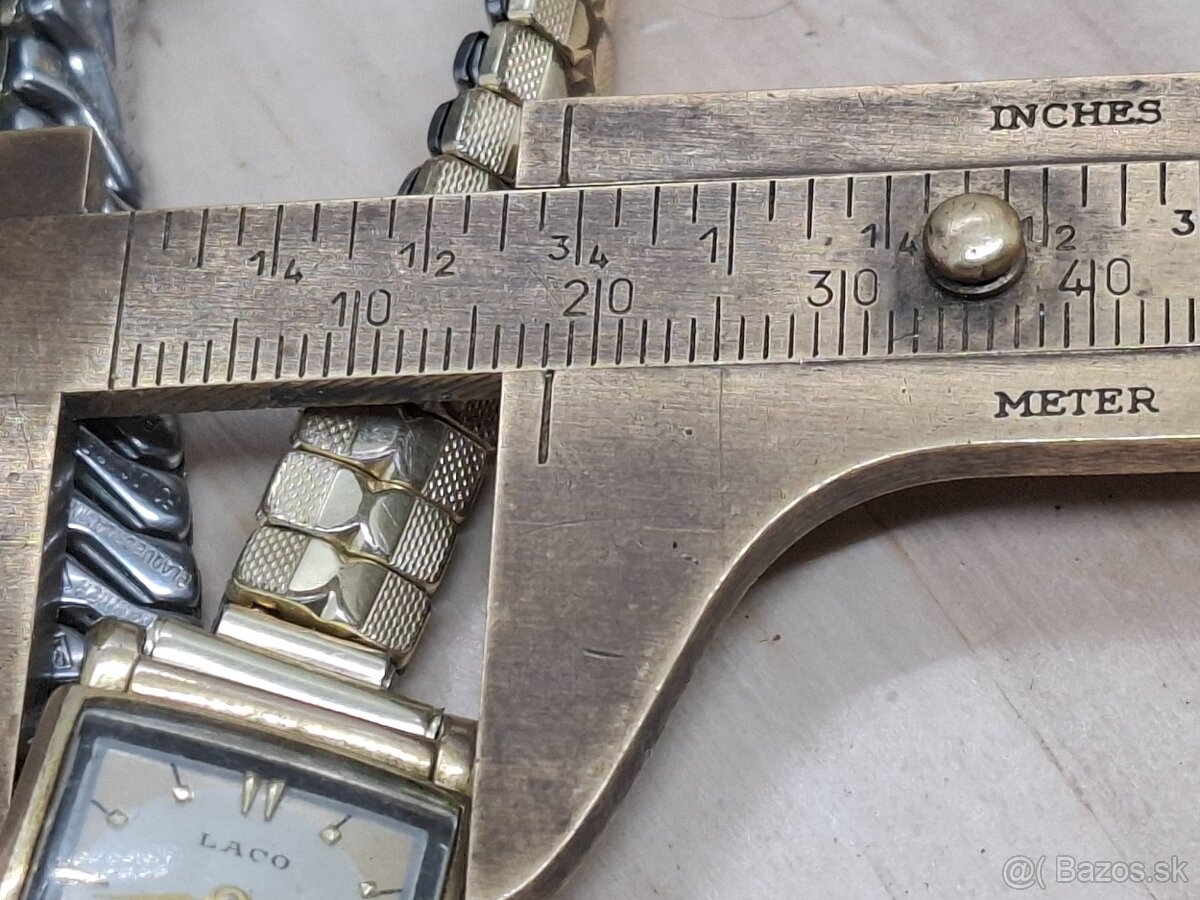Predám funkčné dámske starožitné hodinky LACO 17 jewels 20 m - 7