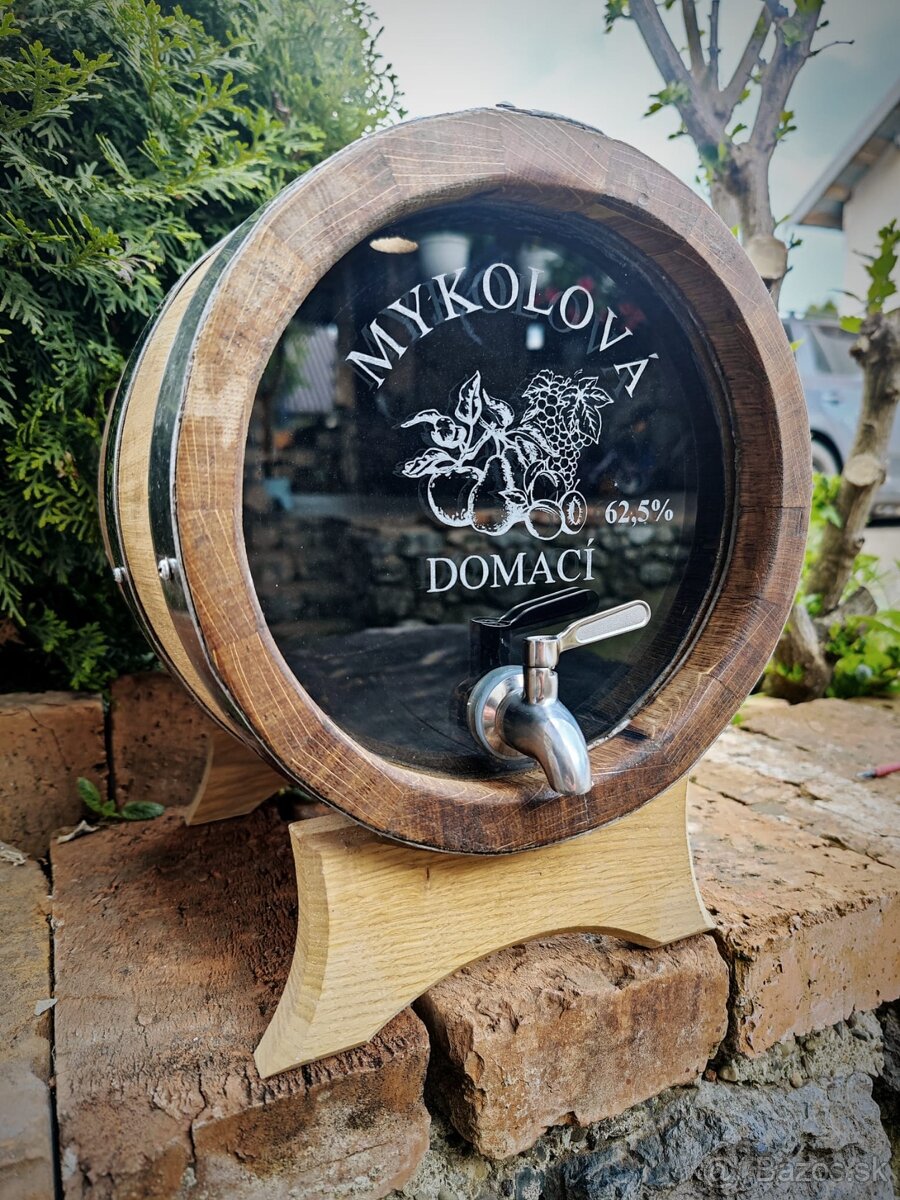 Dubový sud so skleneným čelom - 7