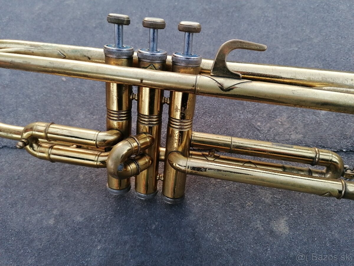 Predám starožitná trubka Cor ton - 7