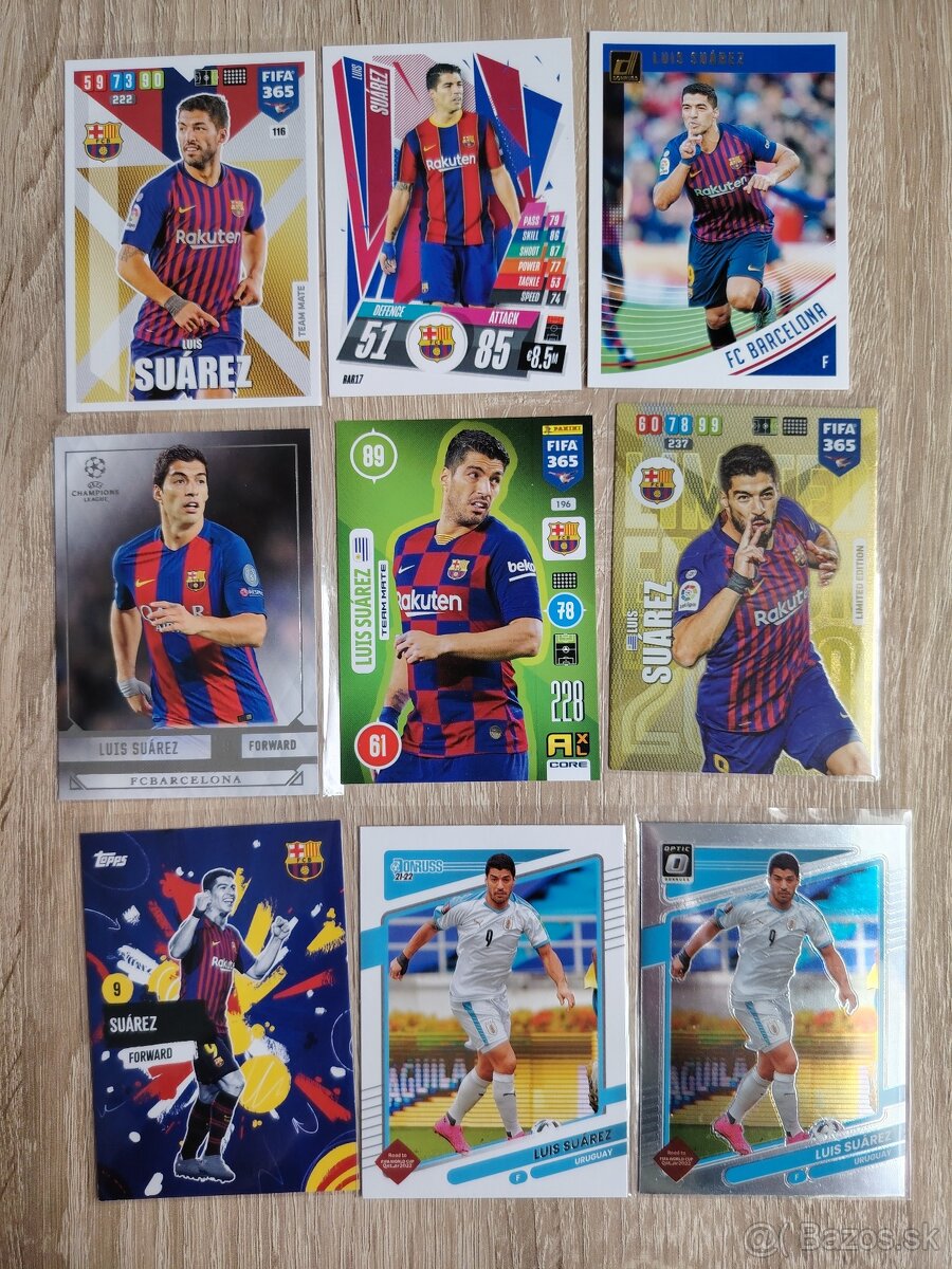 Griezmann, Suarez, de Jong - futbalové kartičky - 7