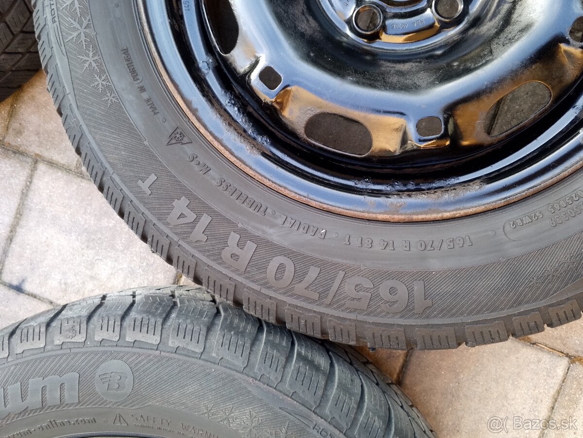 Predám zimné pneumatiky na diskoch vw group - 7