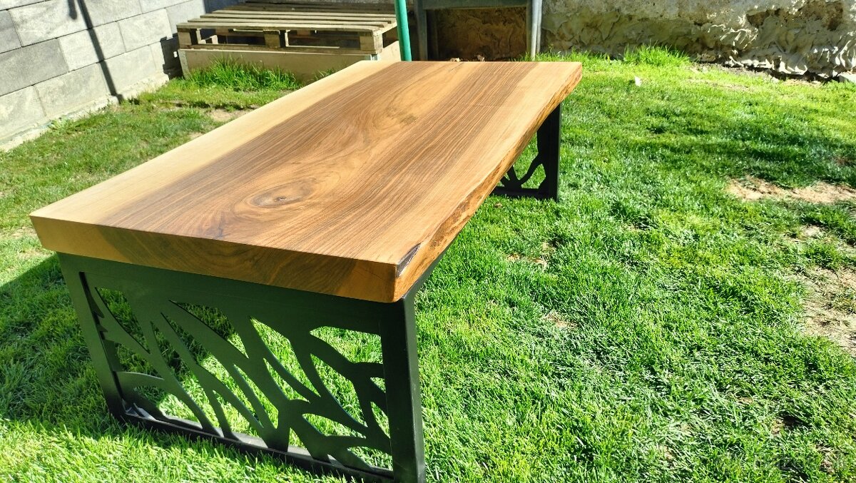 Masívny orechový stôl - 7