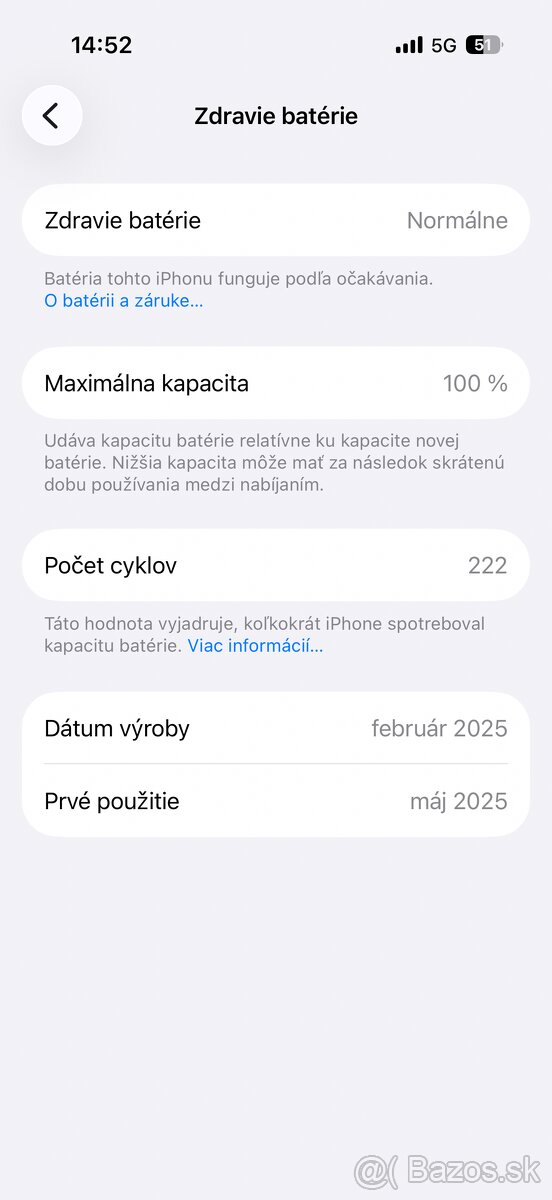 iPhone 16 Pro 256GB 100% Zdravie batérie 100% - 7