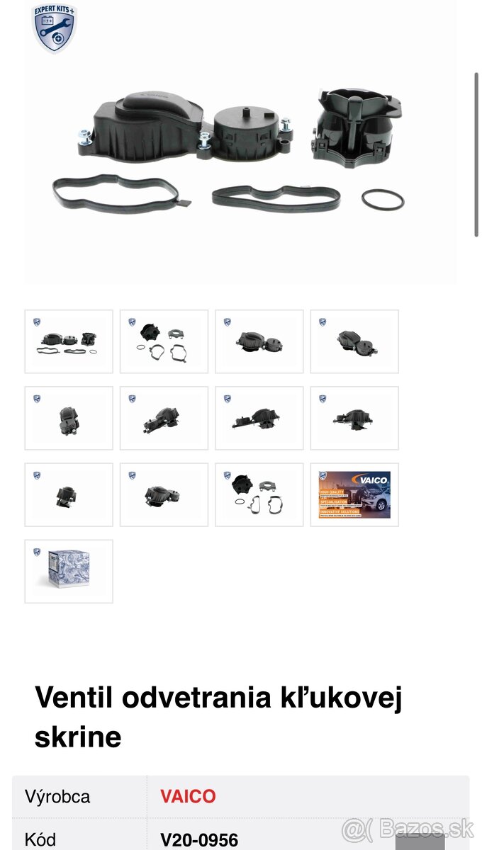 Veko ventilov BMW (pre motory: M47N2/M47TUD20) - 7