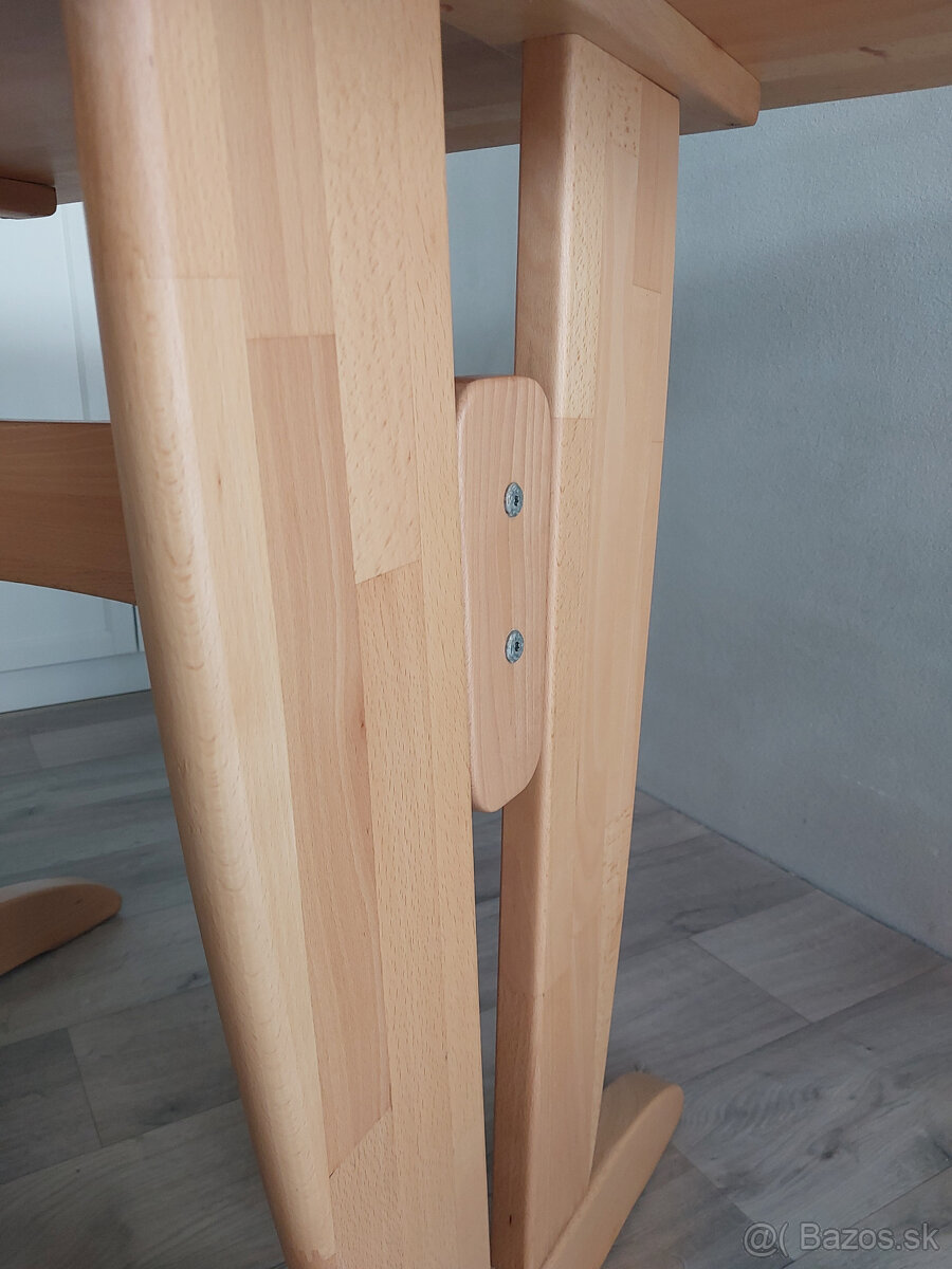 Dubový stôl + 3 stoličky - 7