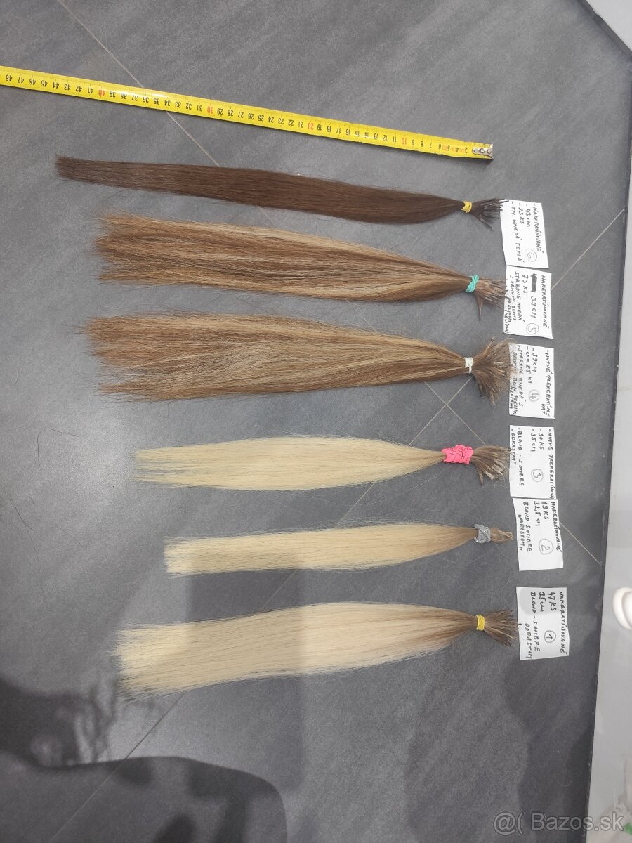 Predám ľudské vlasy na nadpájanie - 7