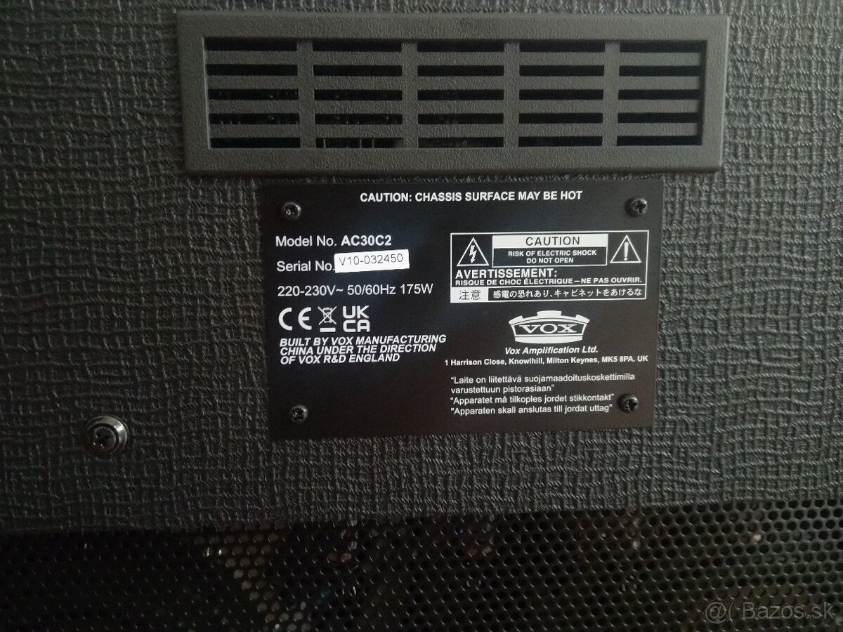 REZERVOVANÉ - Celolampové kombo VOX AC30C2 - 7