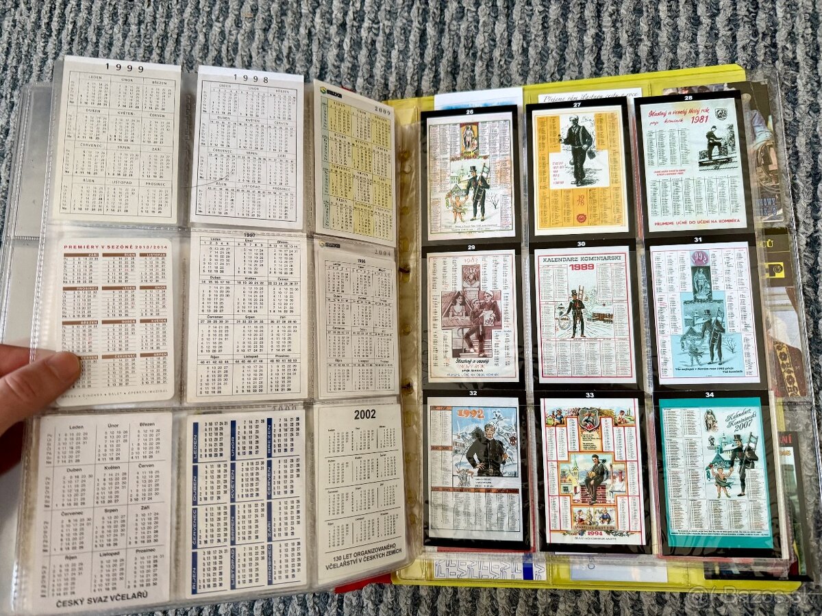 Vreckové kalendáriky rôzne - 72 ks - 7