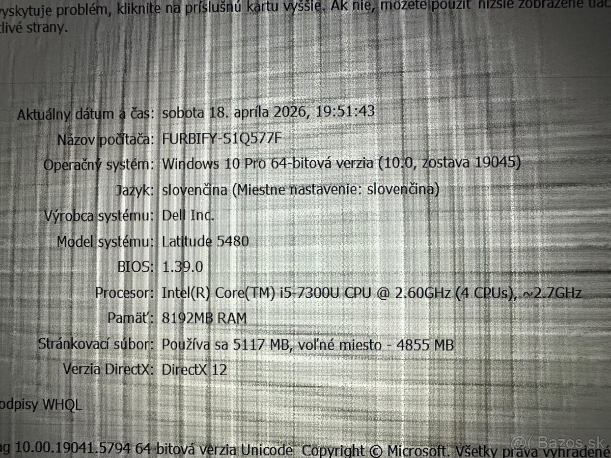 Predam Notebook Dell Latitude 5480 - 7