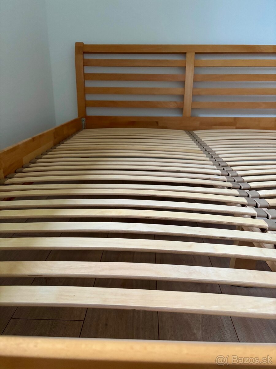 Manželská posteľ 180x200 masív + matrace - 7
