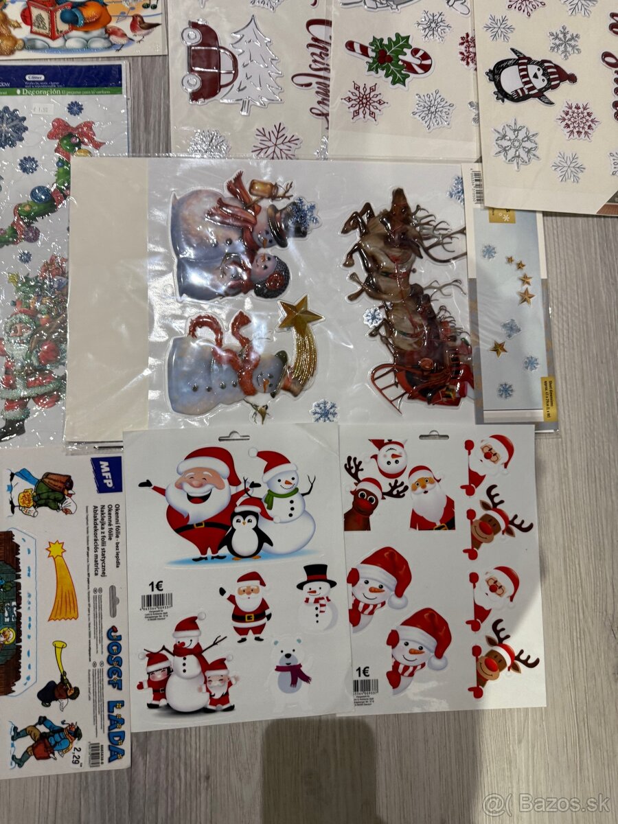 Nálepky vianočné na okno +betlehem - 7