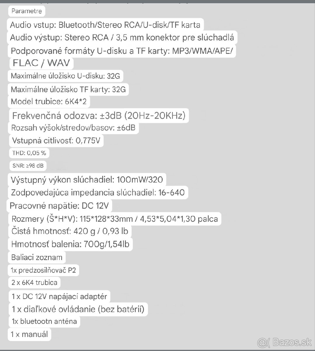 Nobsound Mini elektronkový Bluetooth predzosilovač - 7