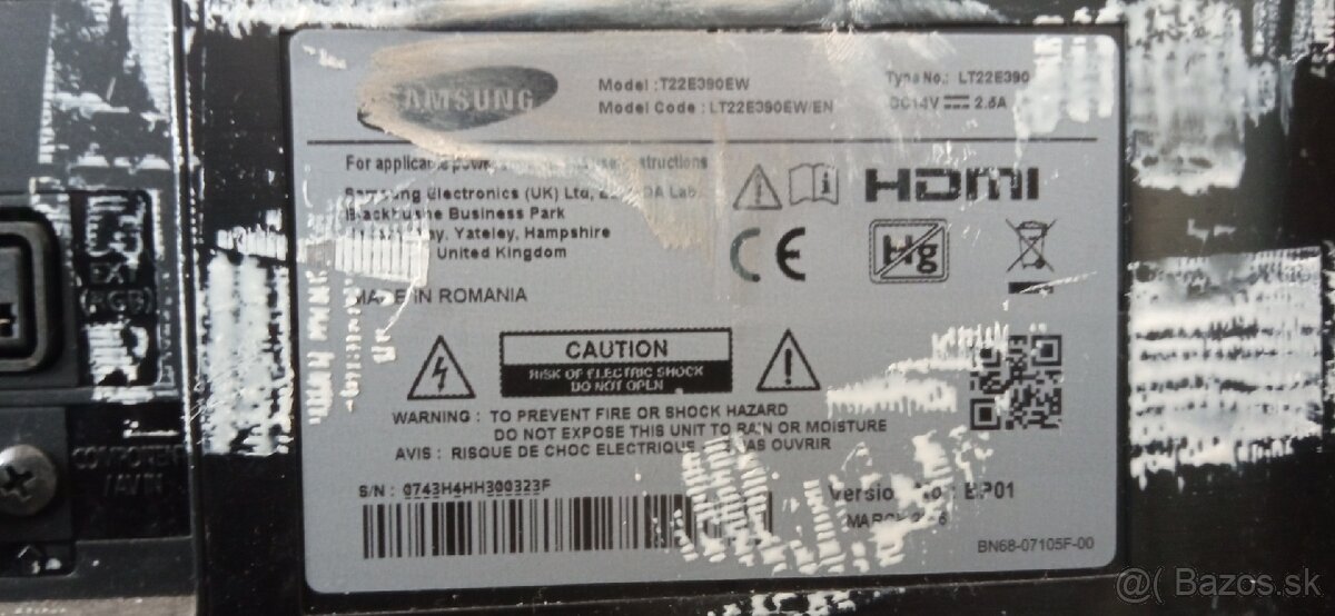 TV LCD Samsung 22" model T22E390EW - 7