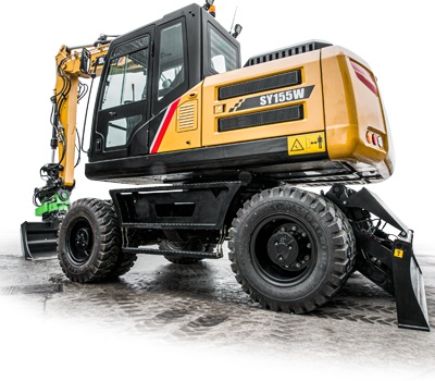 Predám Kolesový bager / rypadlo SANY SY155W - 7