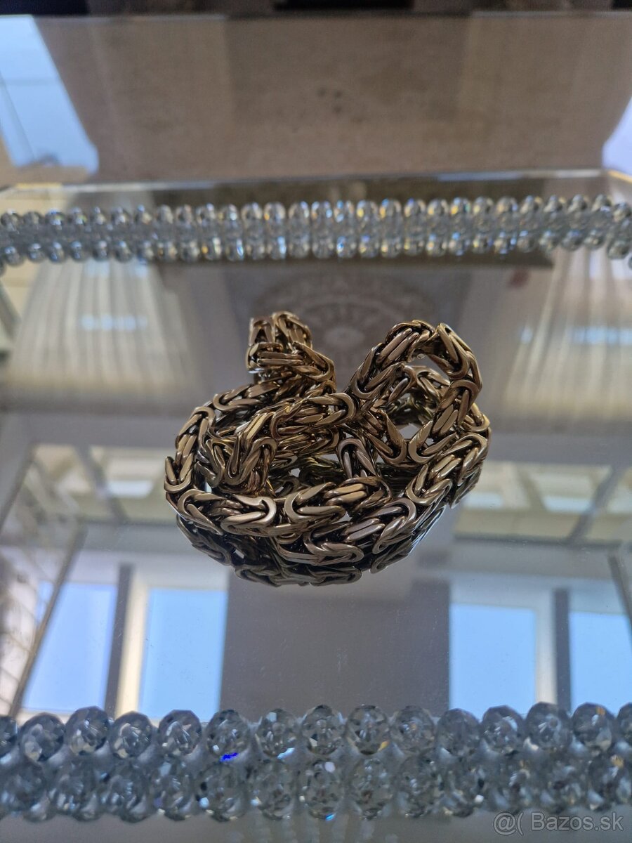 Luxusná Zlata retiazka Kráľovsky vzor 305,25g 14karatov. - 7