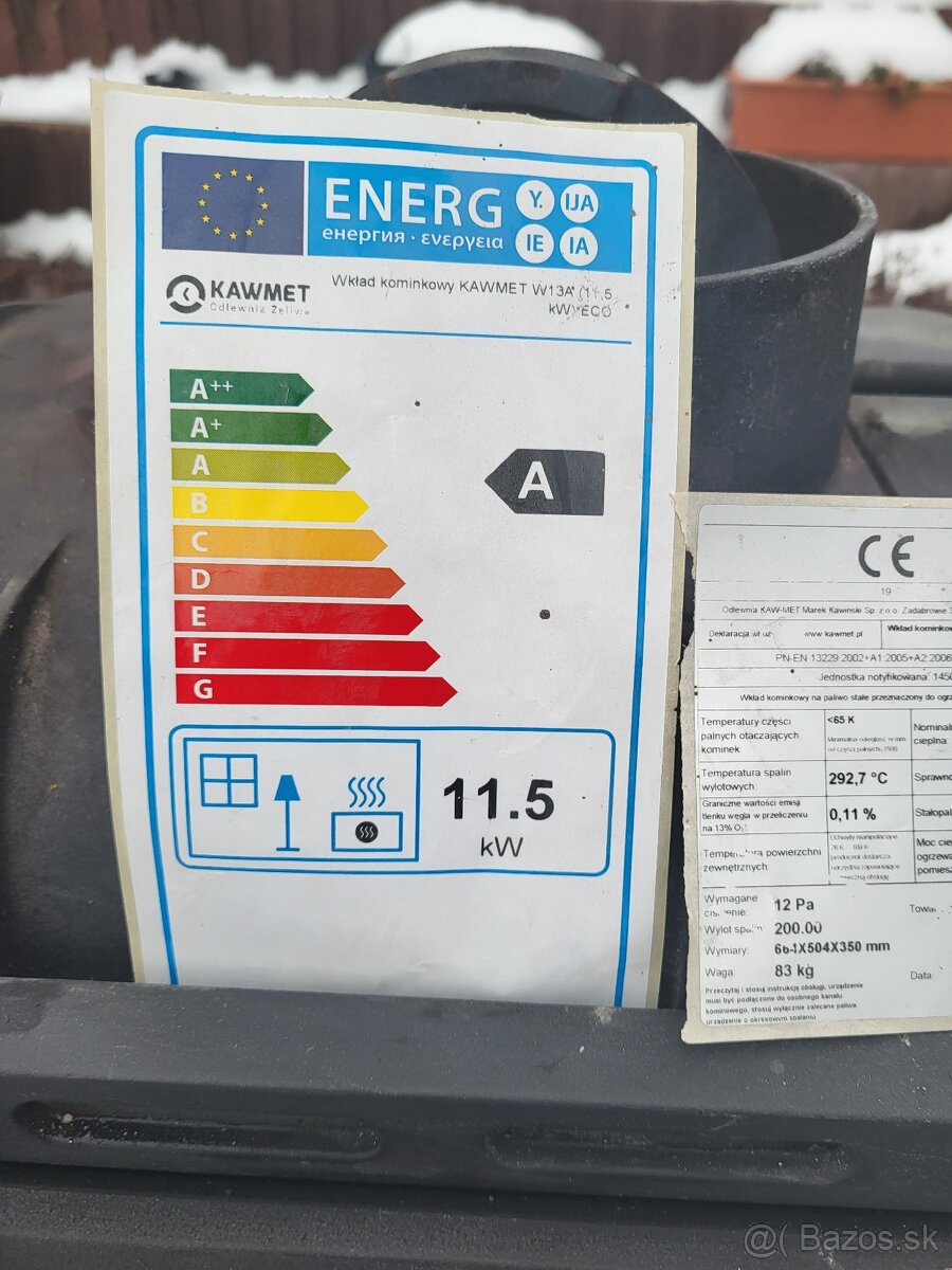 Krbova vložka 11.5kw - 7