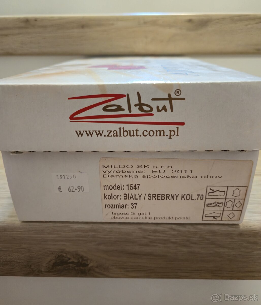Dámske biele topánky 37 svadobné - 7