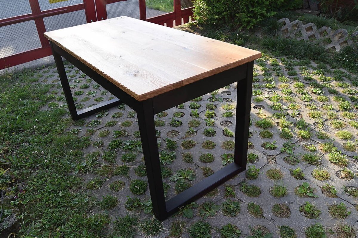 Drevený stôl masív - dub, jaseň - 7