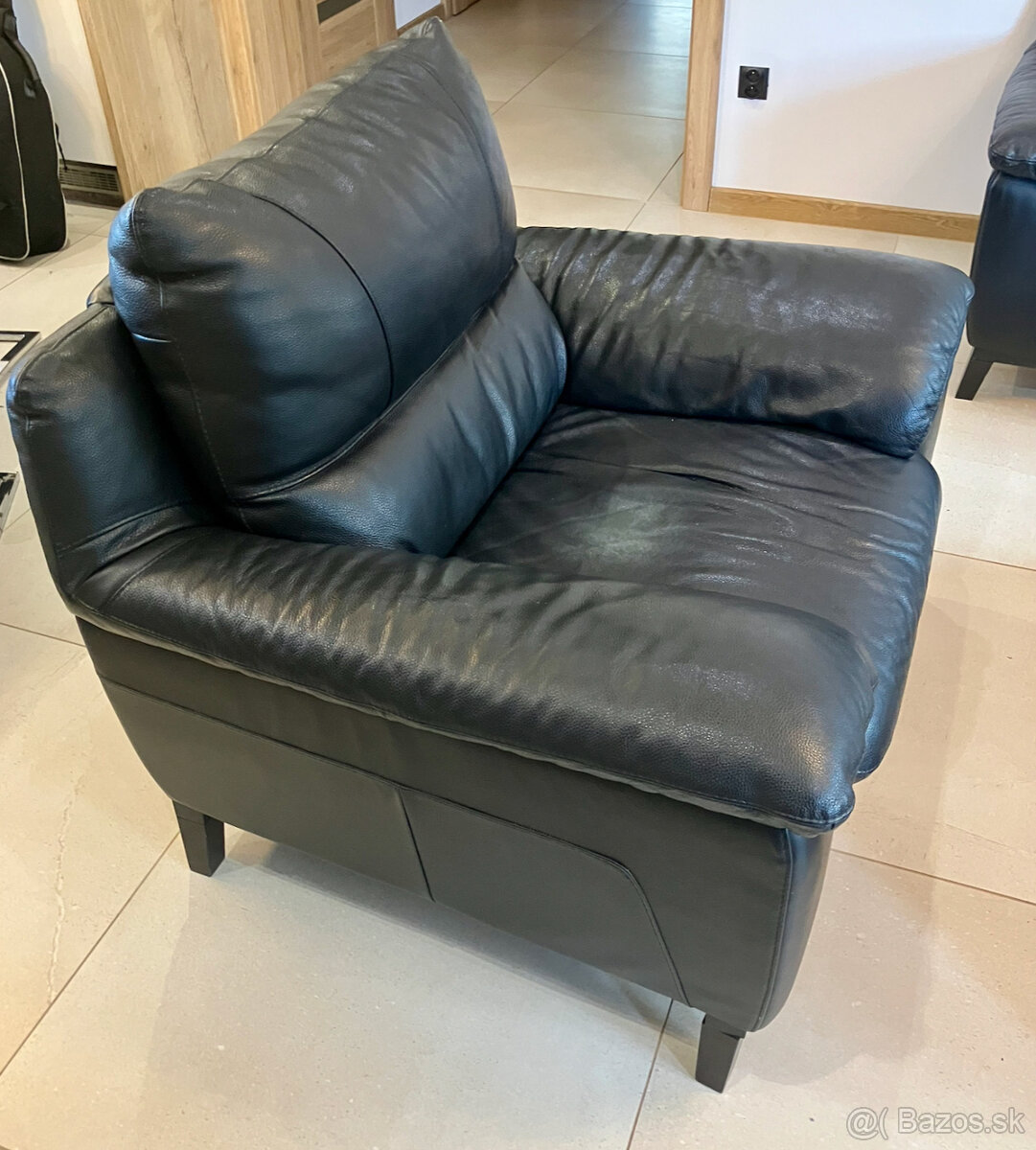 2x gauč a kreslo - KOŽA - 7